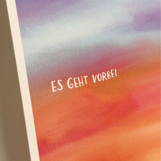 Postkarte "Es geht vorbei"