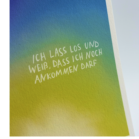 Postkarte "Loslassen"