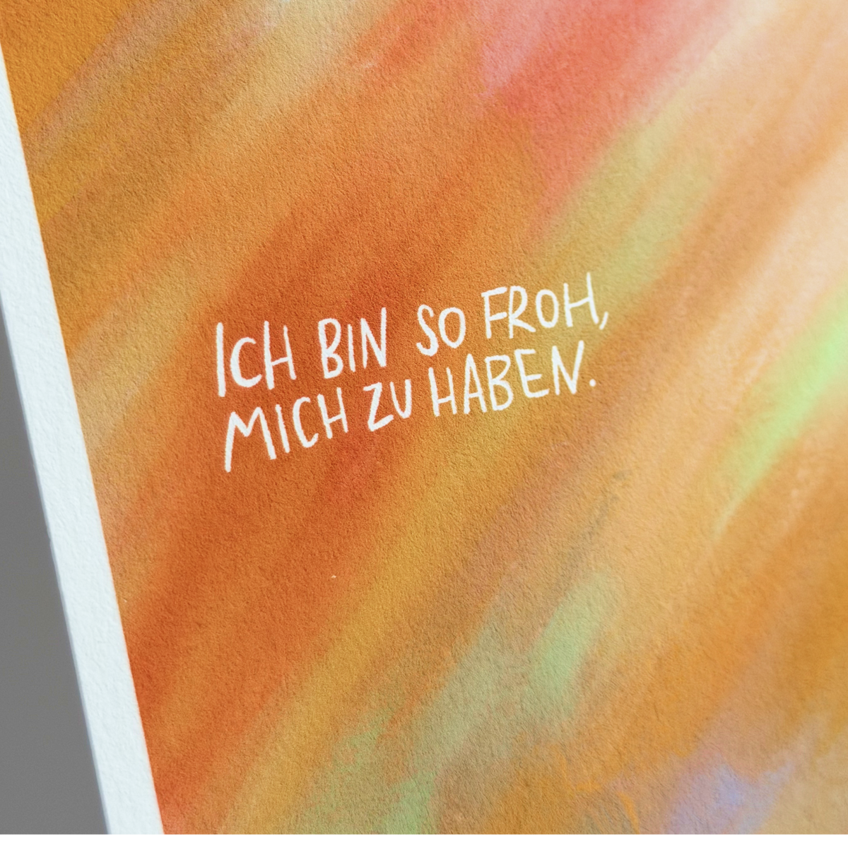Postkarte "Froh mich zu haben"