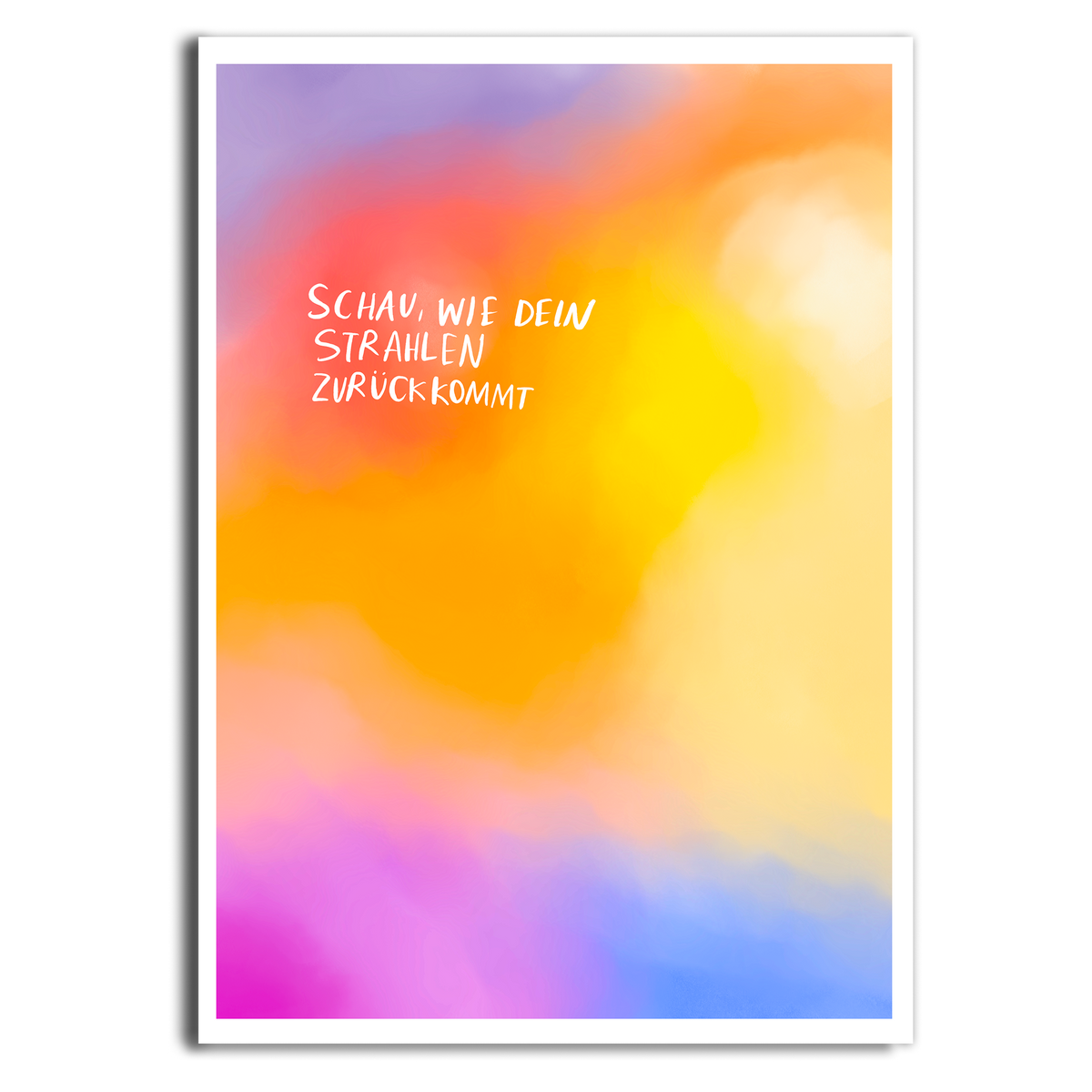Postkarte "Strahlen"