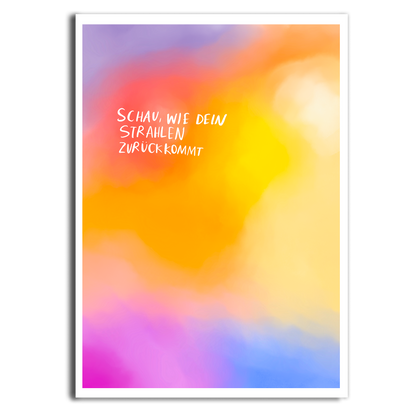 Postkarte "Strahlen"