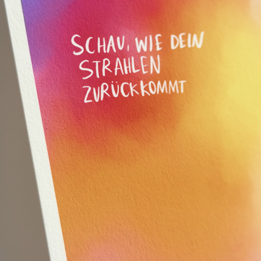 Postkarte "Strahlen"
